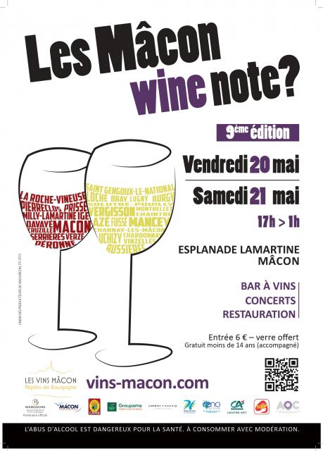 Mâcon : Mâcon Wine Note 2022 vendredi 20 et samedi 21 mai