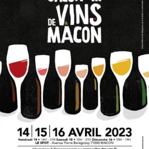 Salon des vins à Mâcon 2023 du 14 au 16 avril