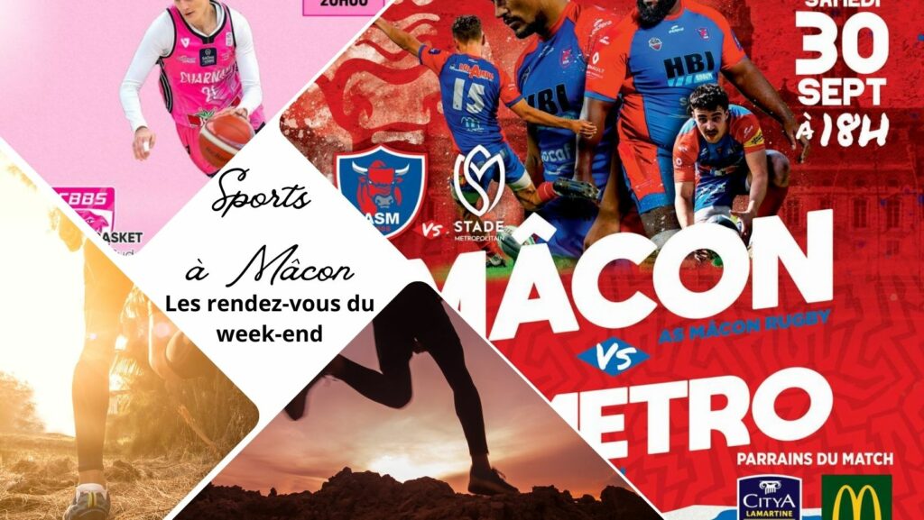 Sports à Mâcon, les grands rendez-vous du week-end : ASM/Stade Métropolitain, Trail du Mâconnais et CBBS/ Tarbes