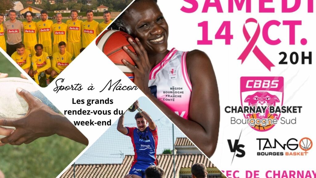 Sports à Mâcon : les grands rendez-vous du week-end du 14 et 15 octobre 2023