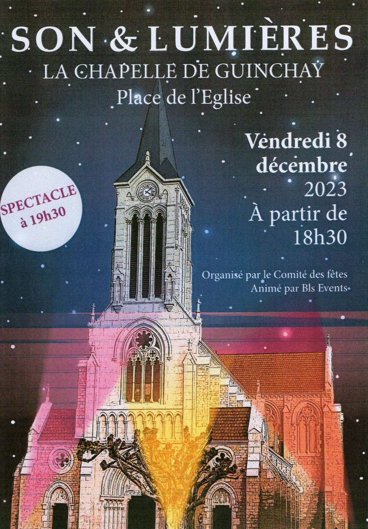 Spectacle Son et Lumière à La Chapelle-de-Guinchay 